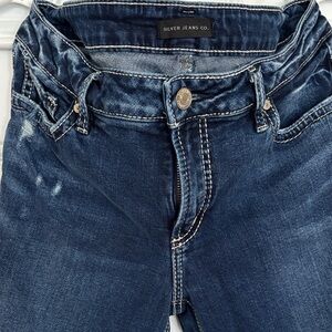 Silver Jeans Women's Dark Blue High Rise Jeans